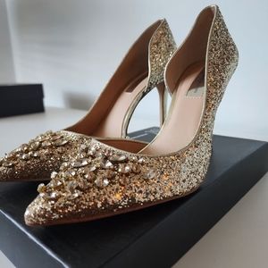 🔥INC International Concept Sparkling Gold Shoes